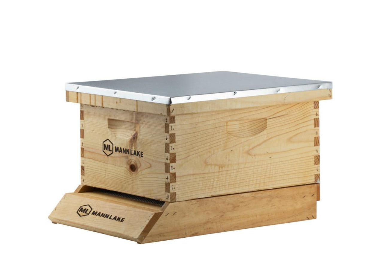 Premium Wax Dipped Complete 10 Frame Hive Kit