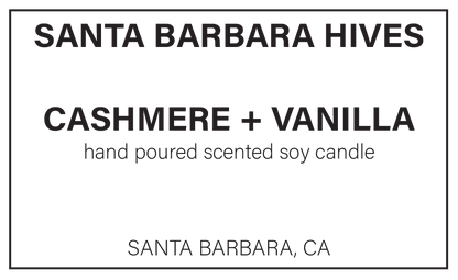 Cashmere + Vanilla Scented Soy Candle