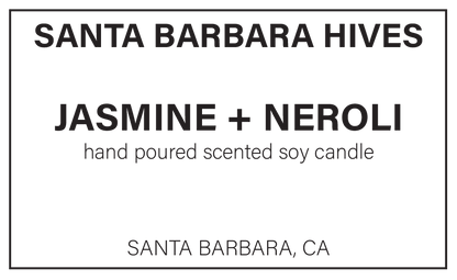 Jasmine + Neroli Scented Soy Candle